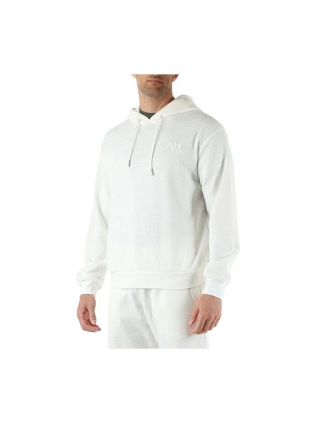 Sudadera con capucha de algodón Antony Morato blanco