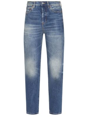 Хлопковые джинсы Saint Laurent синие