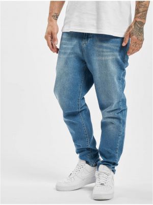 Jeansy relaxed fit Def niebieskie