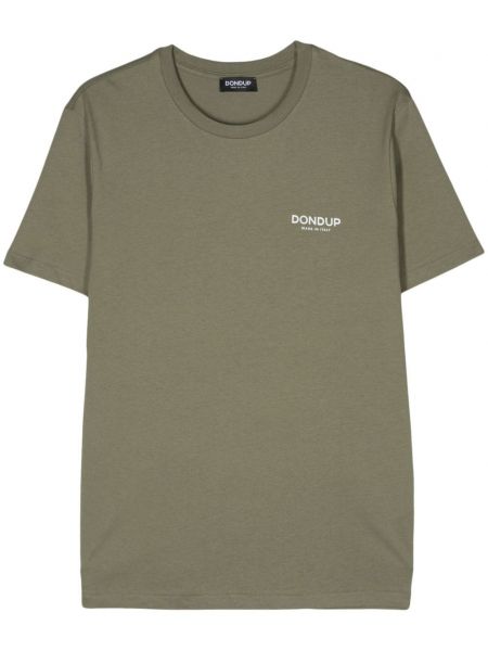 Βαμβακερή μπλούζα με σχέδιο Dondup πράσινο