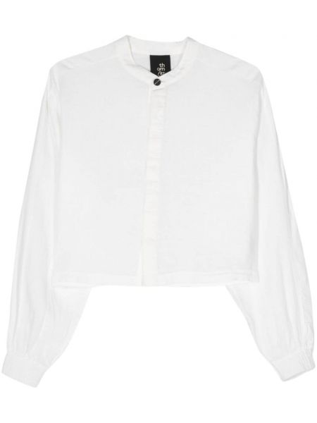 Λινό πουκάμισο Thom Krom λευκό