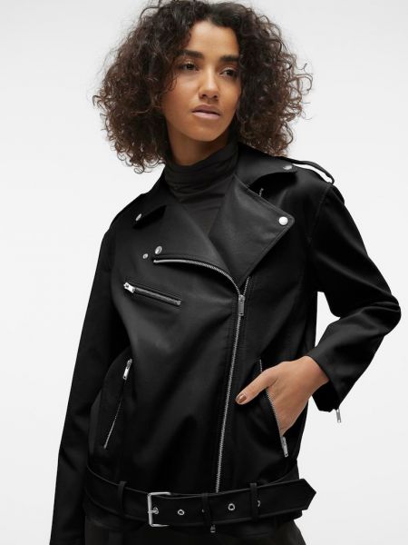 Куртка из искусственной кожи Vero Moda черная