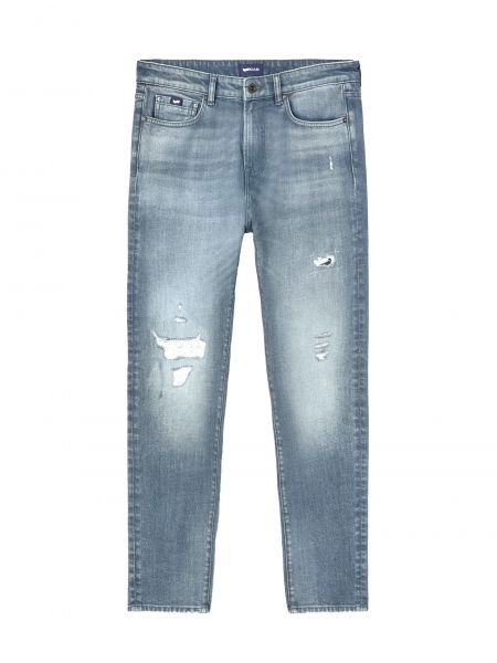 Приталенные джинсы Gas синие