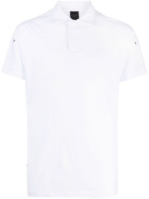 Памучна поло тениска с принт Hackett бяло