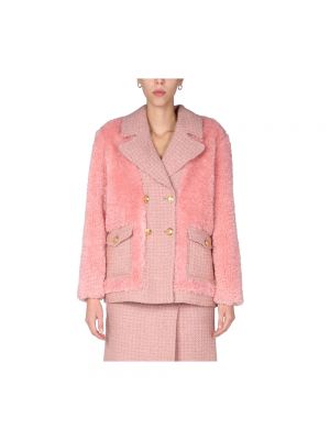 Płaszcz Boutique Moschino różowy
