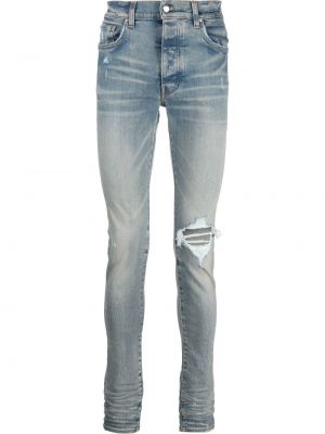 Skinny fit-jeans med sliten Amiri blå