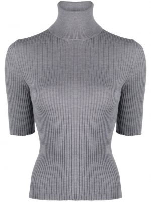 T-shirt di lana Semicouture grigio