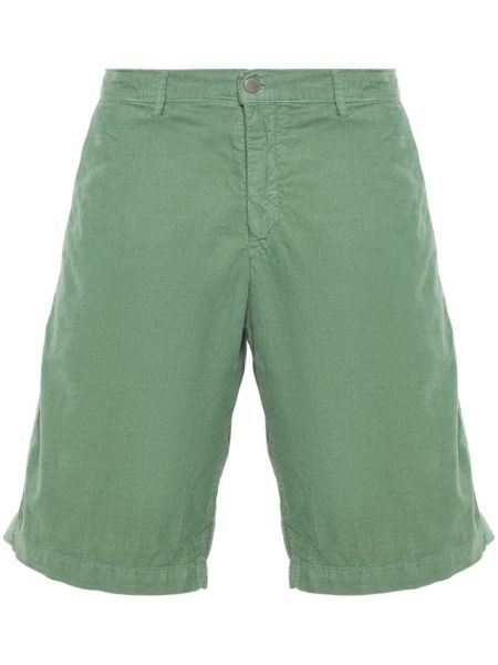 Bermuda kratke hlače iz rebrastega žameta Massimo Alba zelena