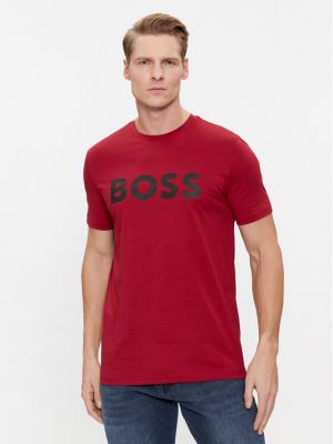Priliehavé tričko Boss červená