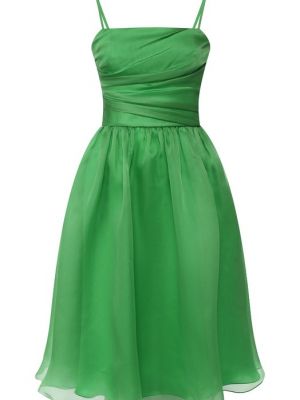 Шелковое платье Ralph Lauren зеленое