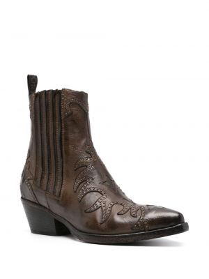 Ankle boots en cuir Sartore marron