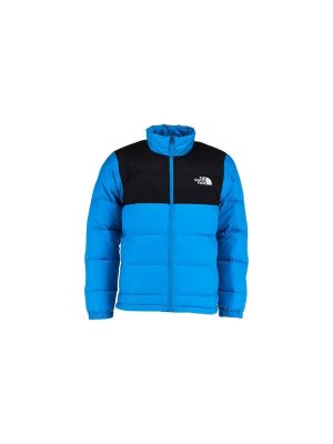 Péřový kabát The North Face modrý