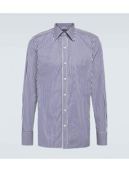 Camicia di cotone a righe Tom Ford