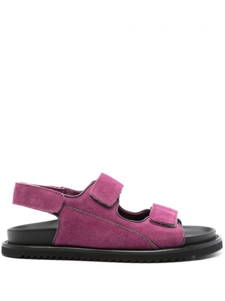 Semišové sandály Doucal's fialové