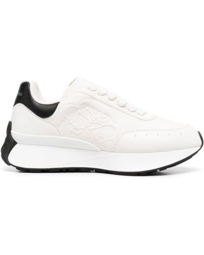 Blonder snøring sneakers Alexander Mcqueen hvit