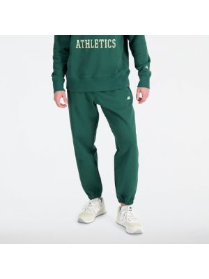 Fleece sporthose aus baumwoll New Balance grün