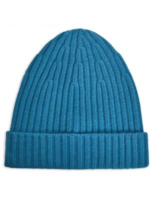 Merinowolle woll mütze 12 Storeez blau