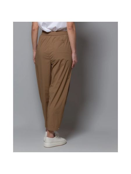 Pantalones rectos de nailon Herno marrón