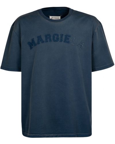 Tričko jersey Maison Margiela modré