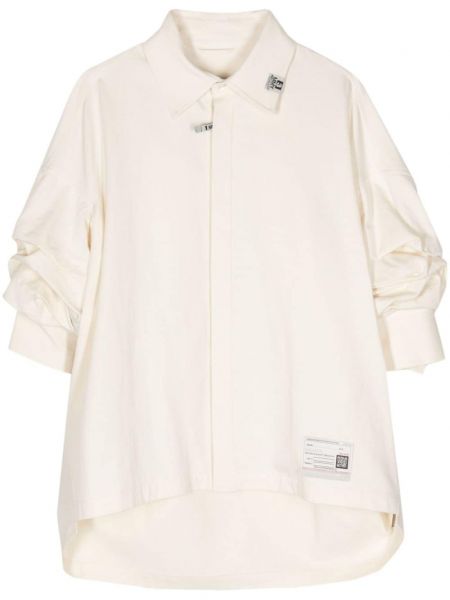 Koszula bawełniana Maison Mihara Yasuhiro biała