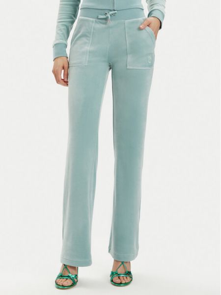 Priliehavé teplákové nohavice Juicy Couture modrá
