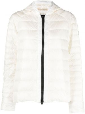 Hette lang jakke Canada Goose hvit