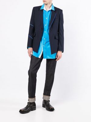 Gestreifter blazer mit print Sulvam blau