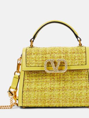 Nákupná taška Valentino Garavani žltá