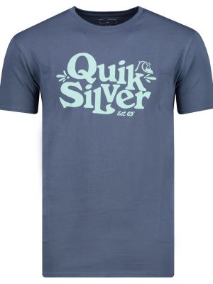 Raštuotas polo marškinėliai Quiksilver mėlyna