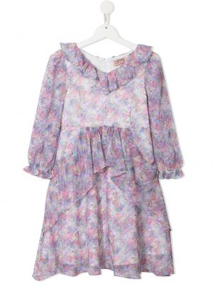 Floral dress for jenter Marchesa Notte Mini lilla