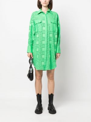 Mini šaty Msgm zelené
