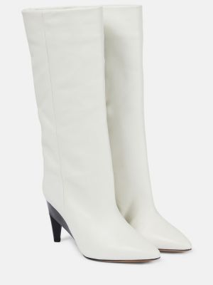 Stivali di gomma di pelle Isabel Marant bianco