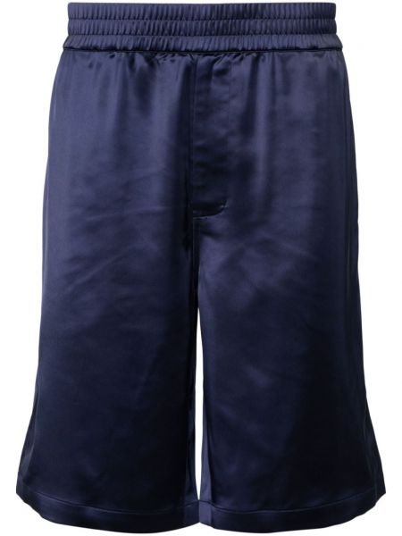 Satenaste kratke hlače Axel Arigato modra