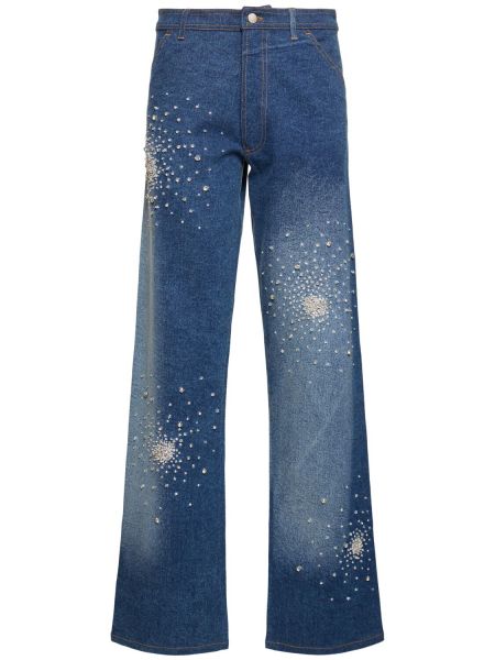 Batikované kalhoty Des Phemmes modré