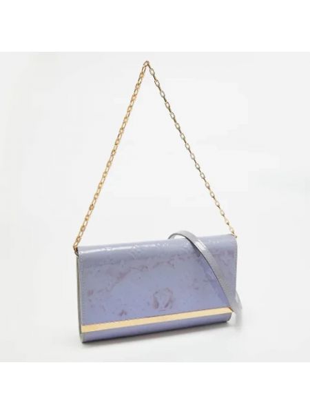Bolso clutch de cuero Louis Vuitton Vintage violeta