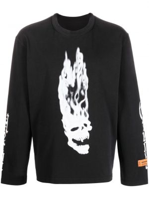 Långärmad t-shirt Heron Preston svart