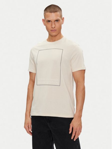 Priliehavé tričko Armani Exchange sivá