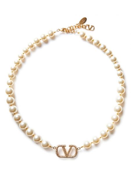 Ogrlica sa perlicama Valentino Garavani zlatna