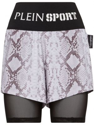 Sport shorts mit print Plein Sport grau