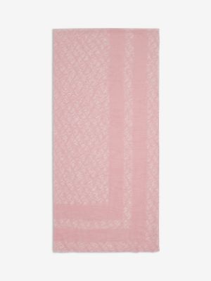 Bufanda con estampado Armani Exchange rosa