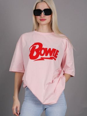 Koszulka oversize Madmext różowa