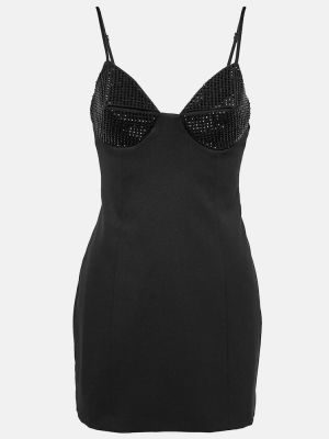 Φόρεμα με πετραδάκια Area μαύρο