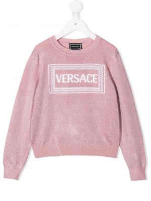 Tröja för tjejer Versace Kids rosa