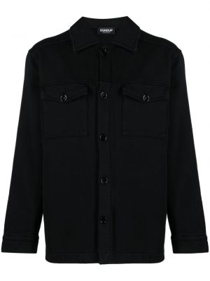 Памучна риза Dondup черно