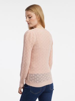 Vlnený sveter Orsay ružová