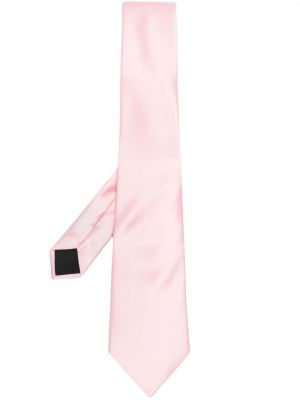 Копринена вратовръзка Lanvin розово