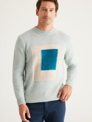 Sweter z falbankami Ac&co / Altınyıldız Classics zielony