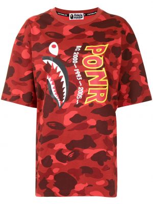 Kamuflere t-skjorte A Bathing Ape® rød