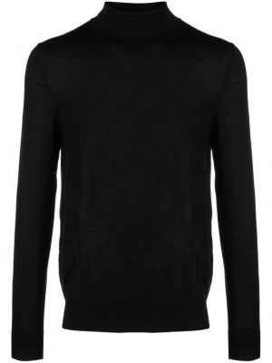Вълнен пуловер Hackett черно