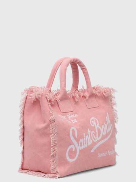 Пляжна сумка Mc2 Saint Barth рожева